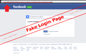 Armenia -- Fake Facebook loging page, Yerevan, 18Apr2024