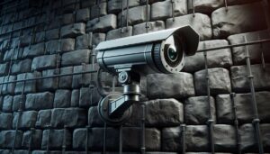 Armenia -- AI Generatred image of a suvellience camera, Yerevan, 21Aug2024