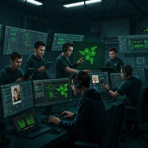 Armenia -- AI generated illustration of the malware research on the attack against journalist Narek Kirakosyan, Yerevan, 03Apr2025