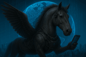 Armenia -- AI Generated Illustration of NSO Group's Pegasus spyware, Yerevan, 2025