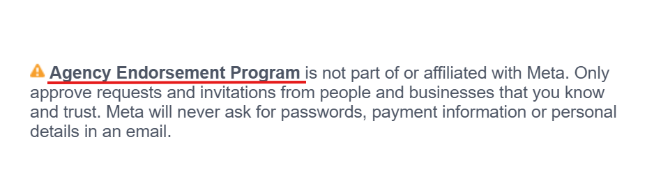 [SCREENSHOT 2: highlighted disclaimer with the bold portion clearly visible]